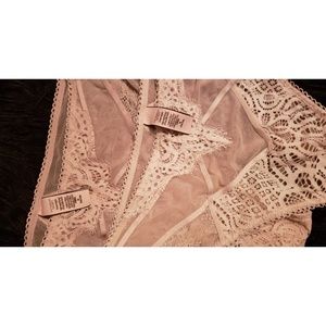 High waisted lace lingerie Panties Set of 2